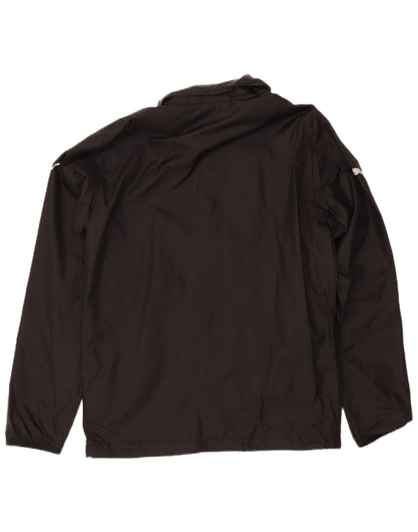 Giacca antipioggia con cappuccio da uomo PUMA UK 38 nylon nero medio