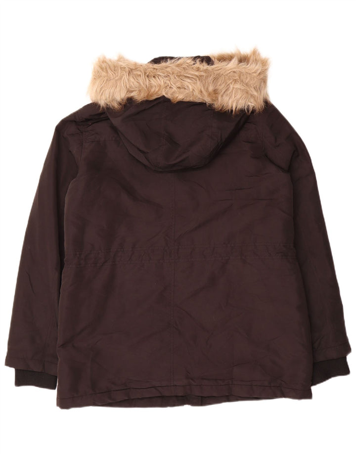 Giacca Parka con cappuccio da donna Oasis UK 14 media nera
