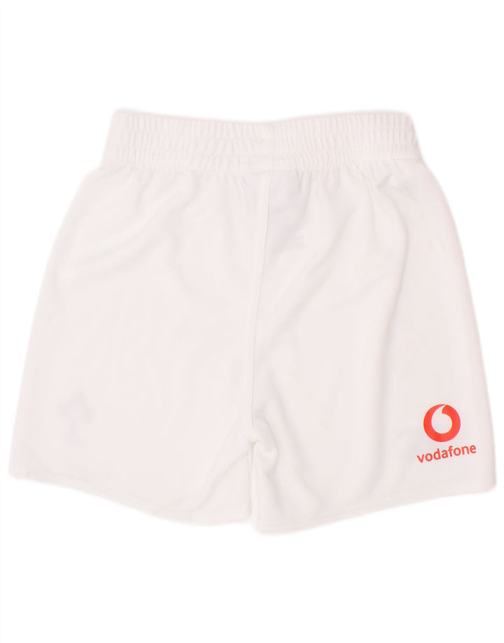 Pantaloncini sportivi con grafica IRFU da ragazzo Canterbury 3-4 anni in poliestere bianco