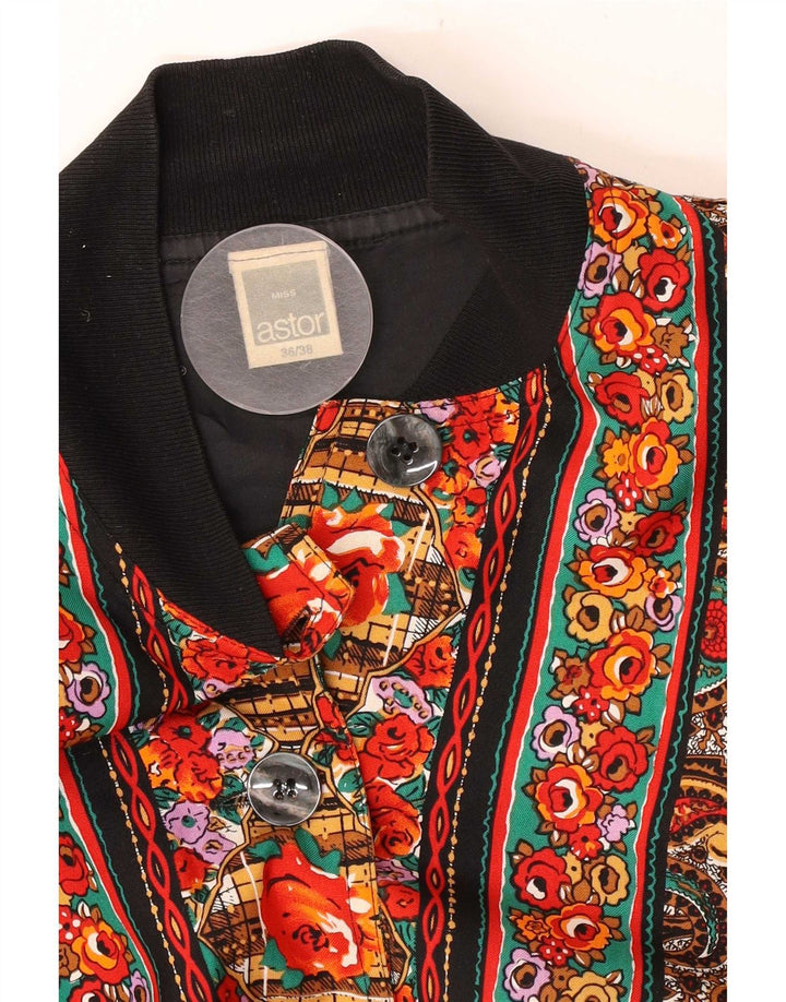 Giubbotto bomber oversize da donna Astor EU 36/38 piccolo motivo cachemire multicolore