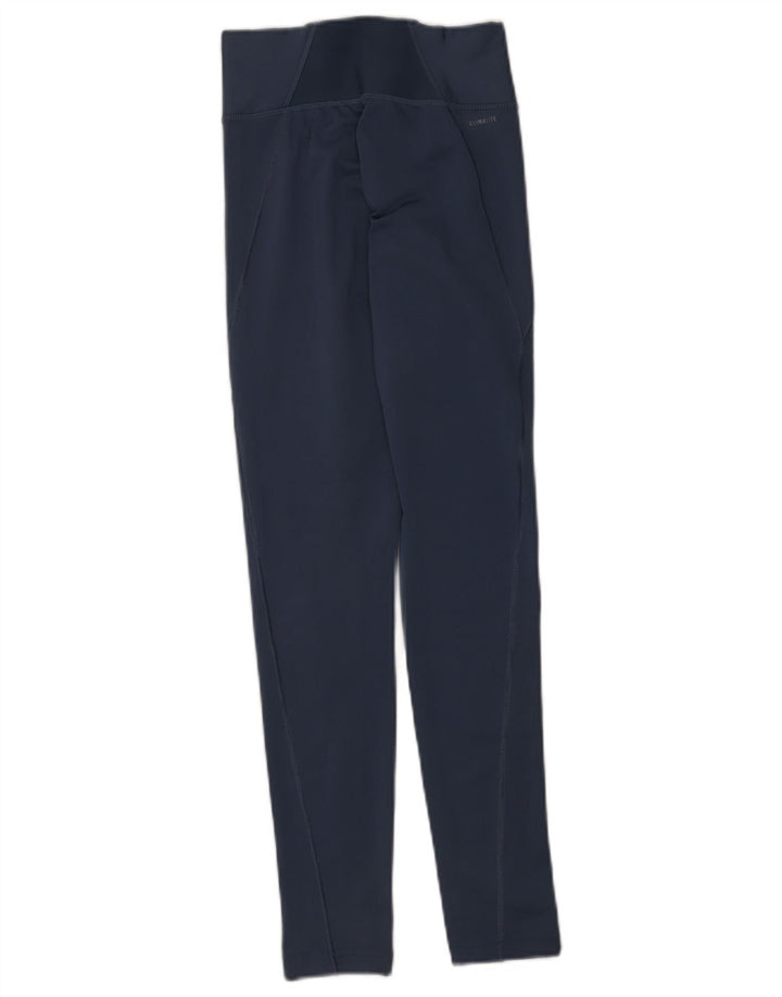 Leggings Adidas Climalite da donna UK 4/6 XS poliestere blu