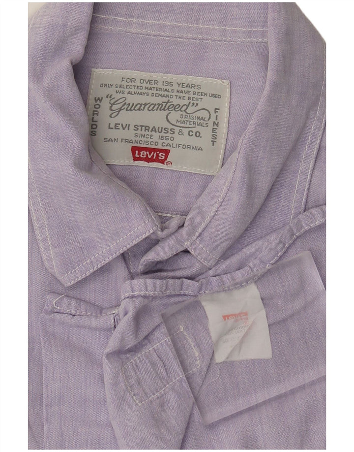 LEVI'S Camicia a maniche corte da uomo Large Viola