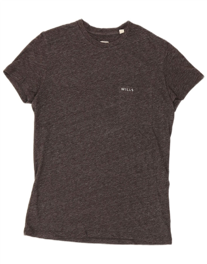 JACK WILLS T-shirt da uomo Top piccola grigia screziata