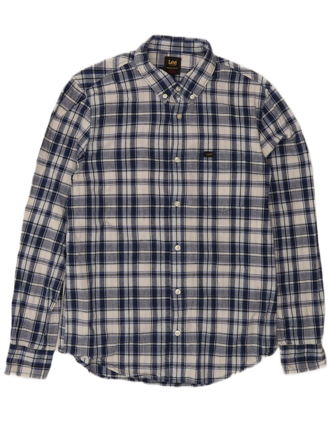 Camicia Lee da uomo vestibilità regolare in cotone a quadri blu medio