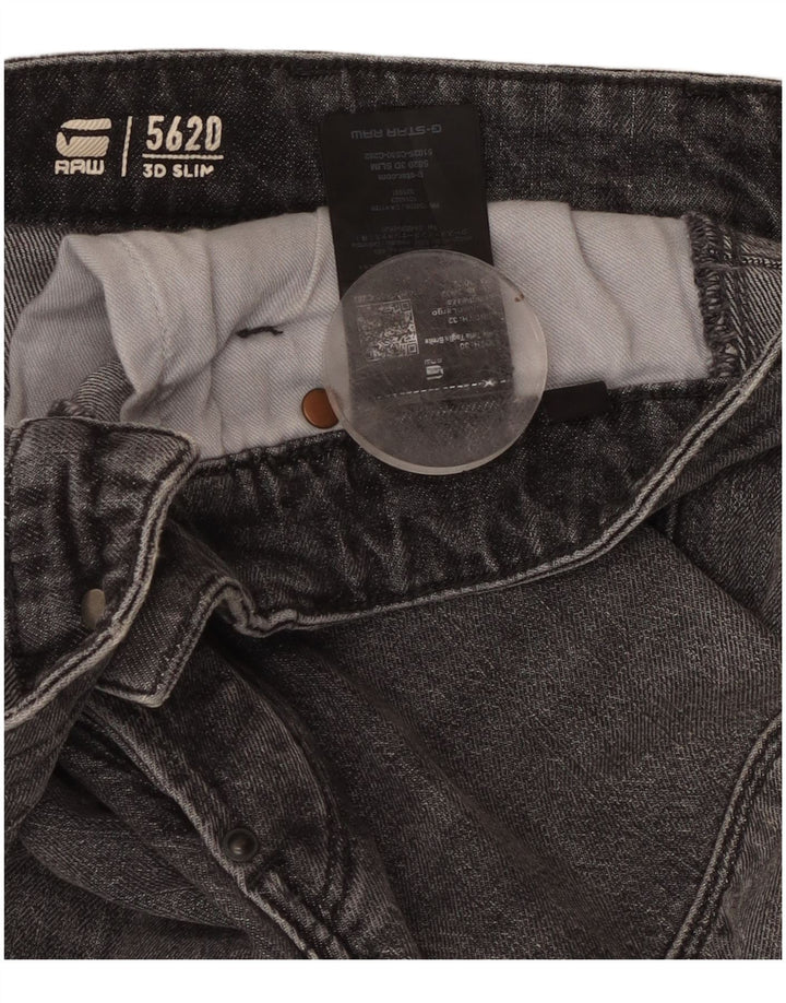 Jeans slim da uomo G-STAR W30 L32 cotone grigio