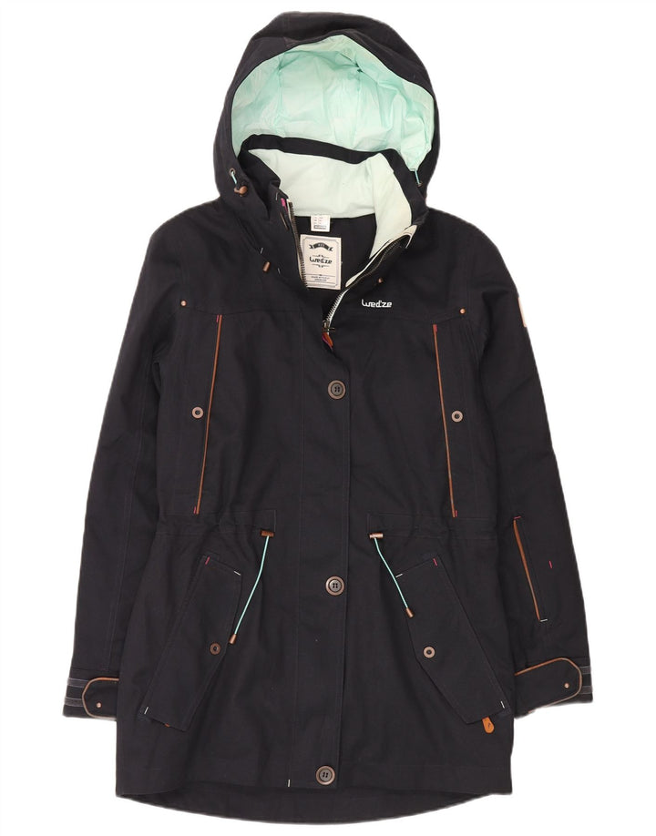 DECATHLON Giacca Parka con cappuccio Wedze da donna EU 36 Small Blu Navy Poliestere