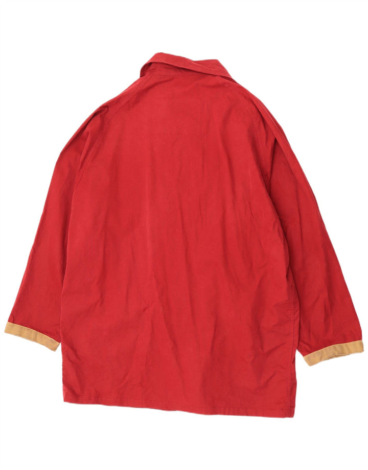 Giacca multiuso oversize da donna Polbot UK 18 XL Cotone color block rosso