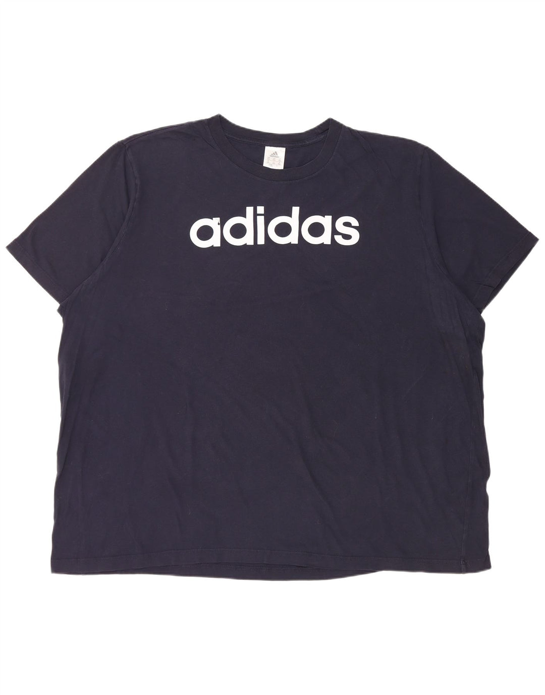 T-shirt grafica da uomo ADIDAS Top 3XL cotone blu navy