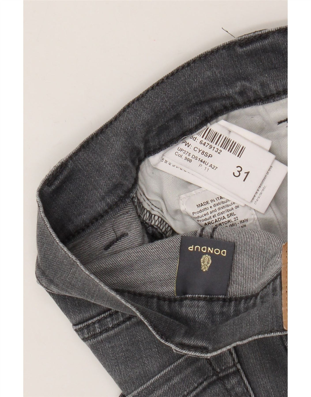 Jeans skinny da donna Dondup W31 L29 cotone grigio