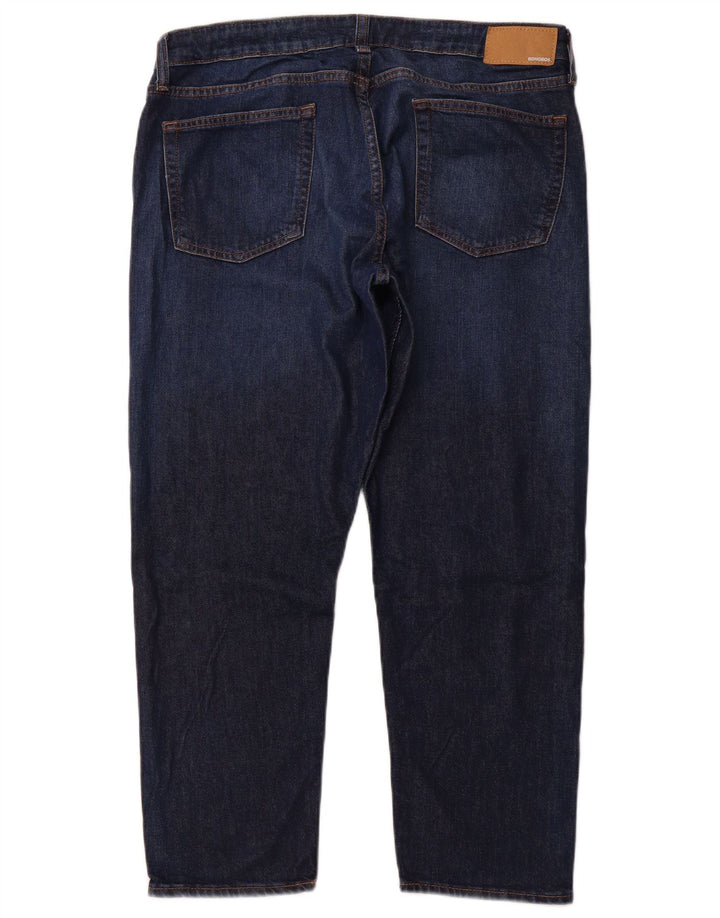 BONOBOS Uomo W34 L28 Blu Navy Cotone