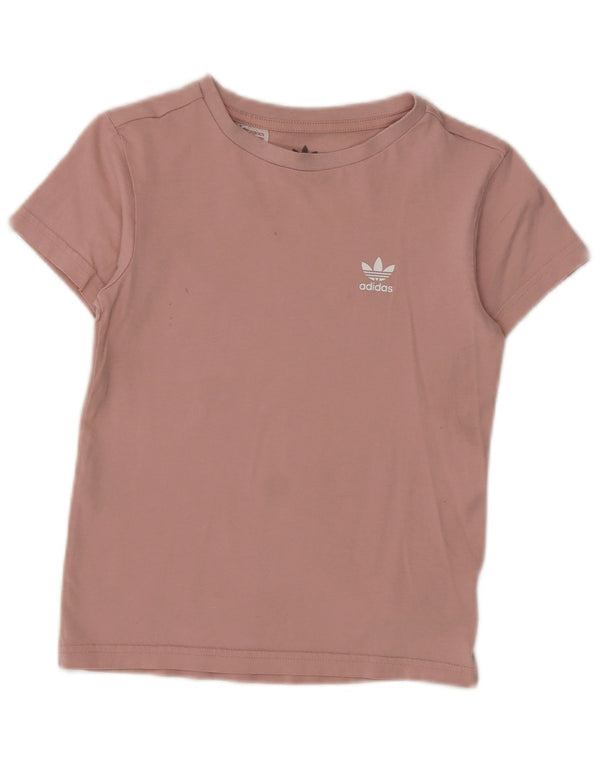 Maglietta Adidas Bambina Top 7-8 Anni Cotone Rosa