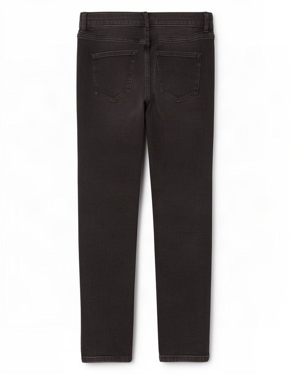 Jeans slim fit rilassati da donna Marks & Spencer UK 10 piccoli W27 L26 neri
