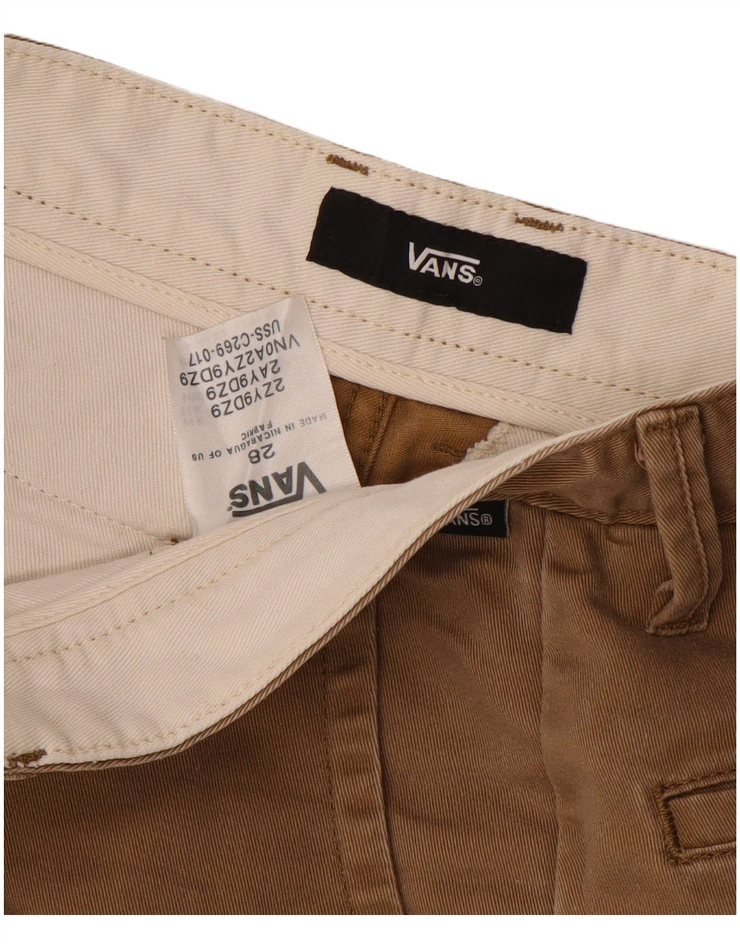 Pantaloncini casual da uomo Vans W28 Beige medio
