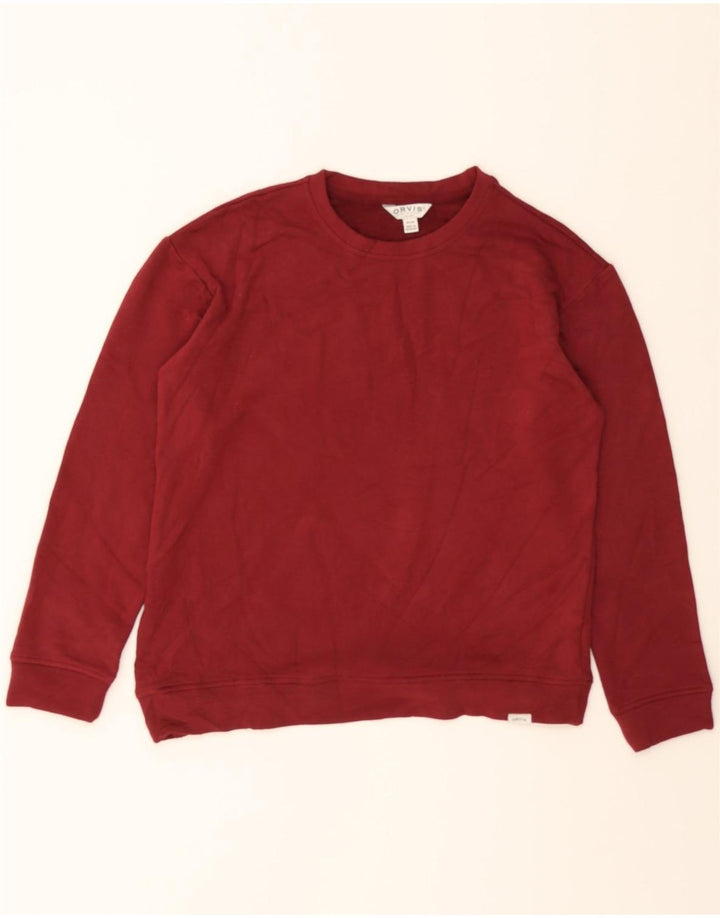 ORVIS Mens Sweatshirt Jumper Small Red Modal Vintage Orvis and Second-Hand Orvis from Messina Hembry 