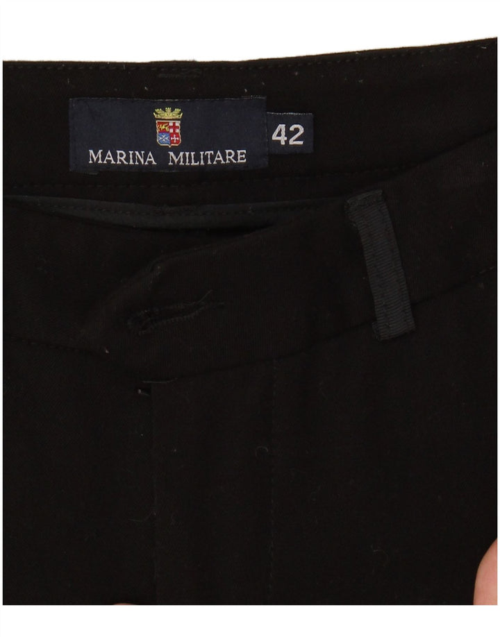 MARINA MILITARE Pantaloni Casual Slim da Donna IT 42 Medio W30 L28 Nero