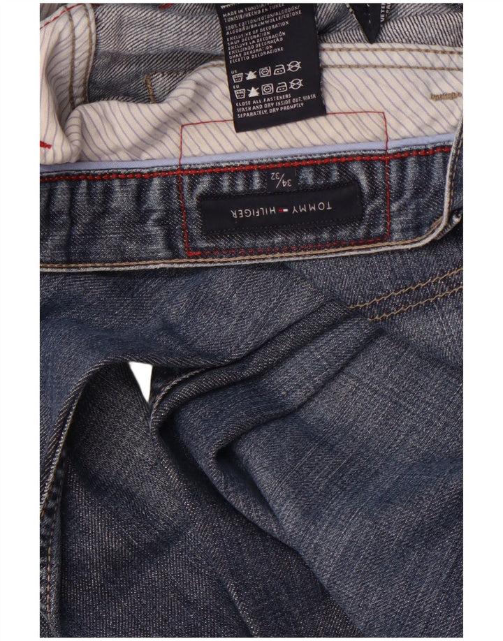 TOMMY HILFIGER Jeans dritti da uomo W34 L32 cotone blu