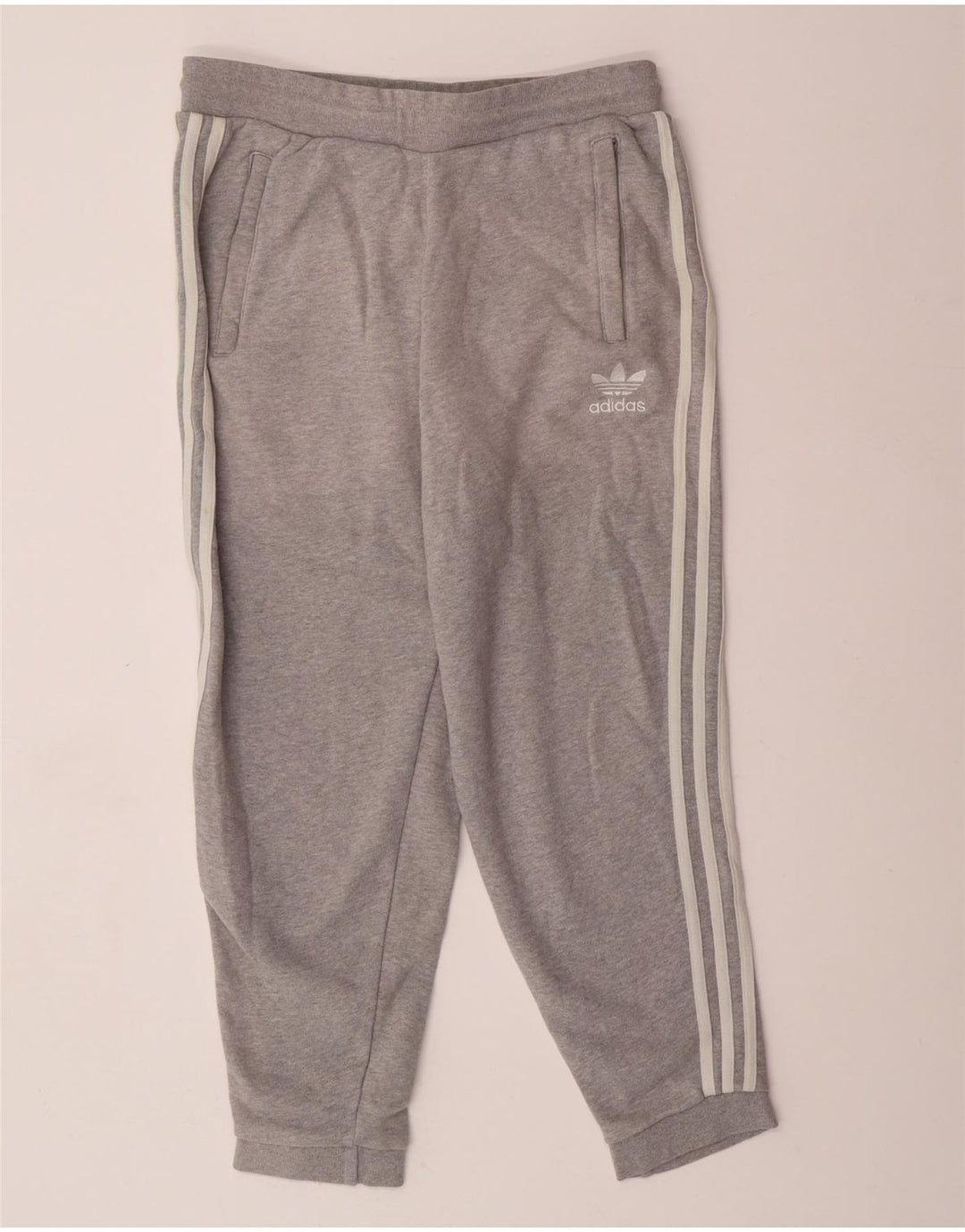 Pantaloni da tuta da uomo ADIDAS Joggers in cotone grigio medio