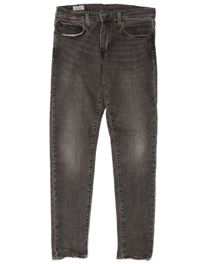 LEVI'S Jeans uomo 512 slim affusolati W31 L32 cotone grigio
