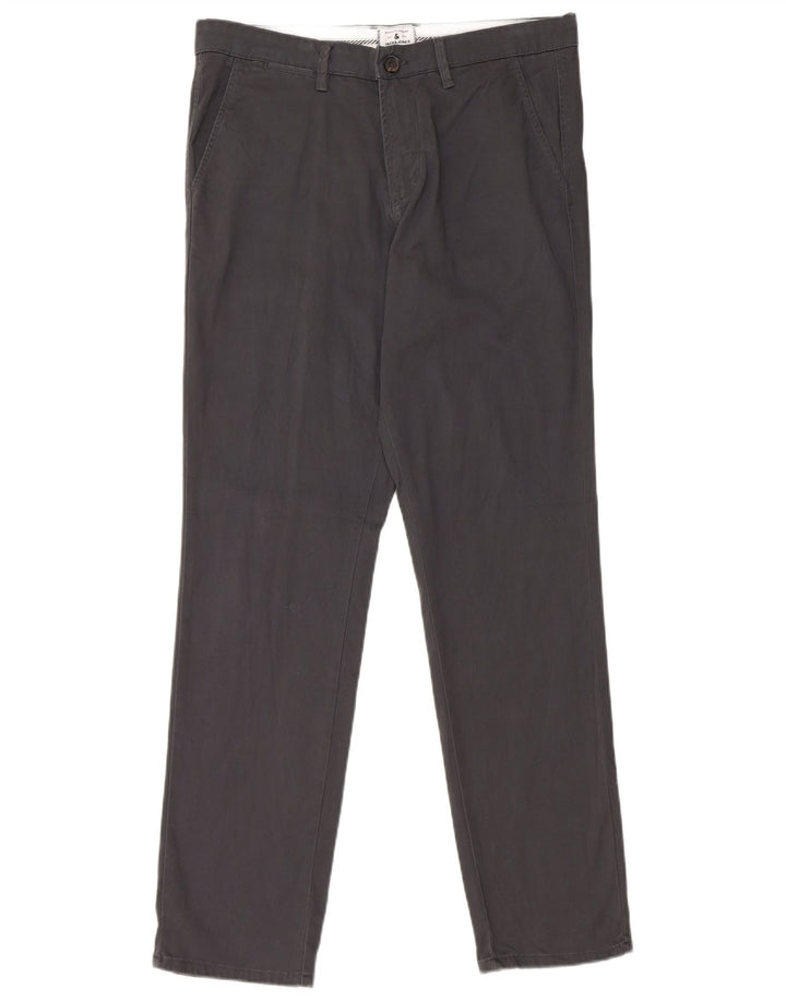 JACK & JONES Pantaloni chino slim da uomo W32 L32 in cotone grigio