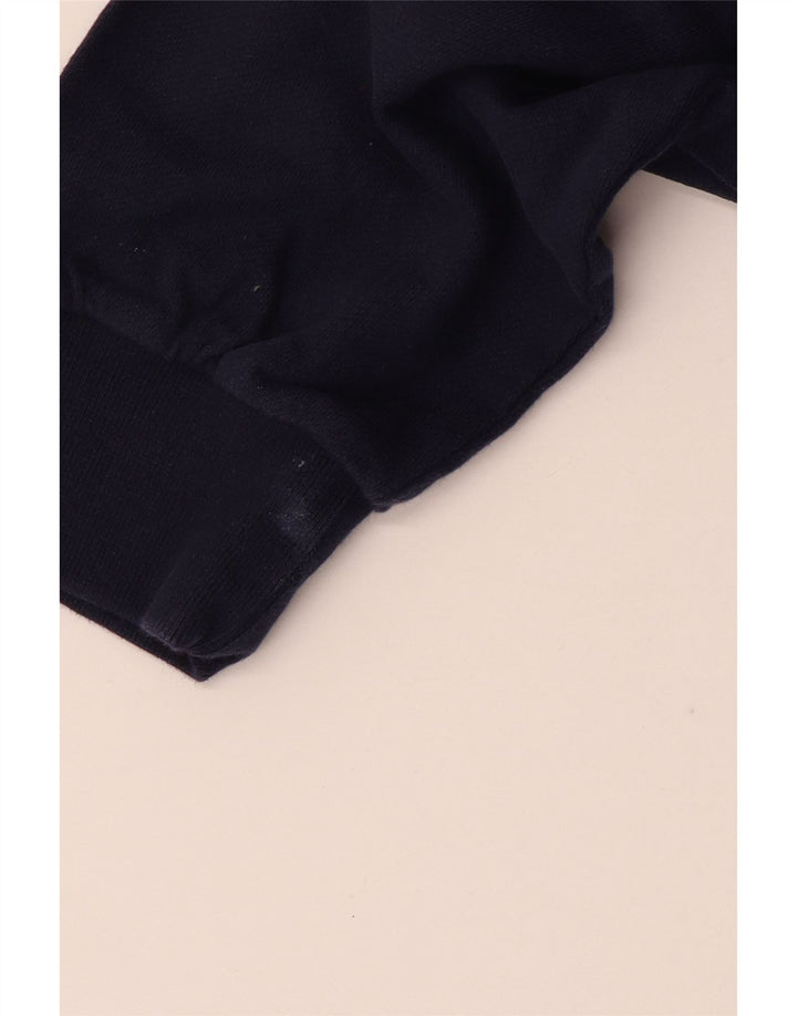 Polo da rugby corta oversize da donna SUPERDRY UK 12 medio blu navy