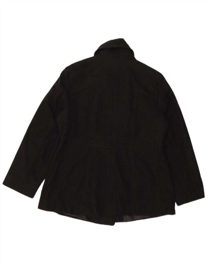 Cappotto da marinaio da donna LONDON FOG UK 16 grande nero