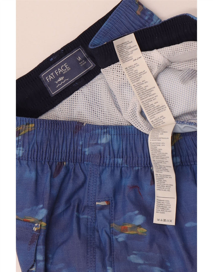 Pantaloncini da bagno grafici da uomo Fat Face Poliestere blu medio