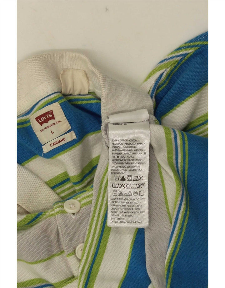 Polo Levi's Uomo Large in cotone a righe multicolori