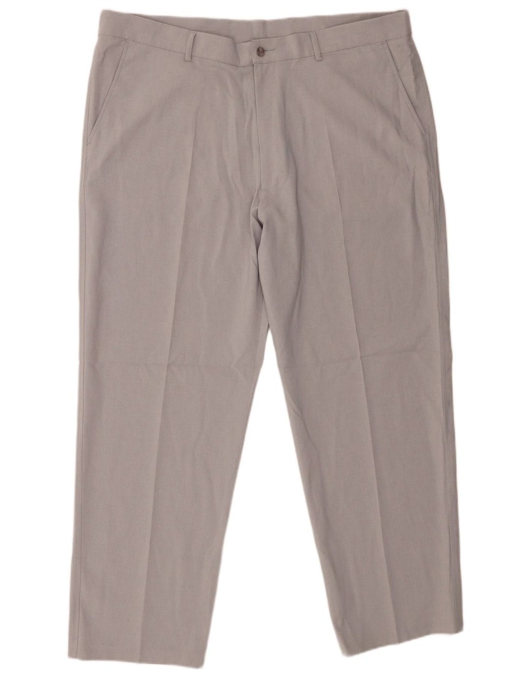 Pantaloni chino dritti da uomo Farah W42 L29 poliestere grigio