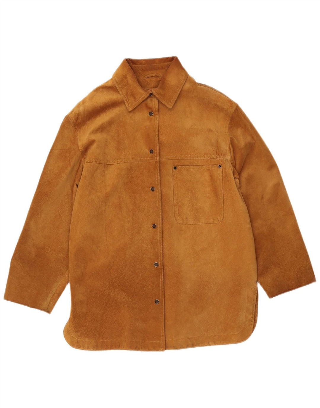 Giacca Donna Camoscio VINTAGE IT 42 Pelle Beige Medio