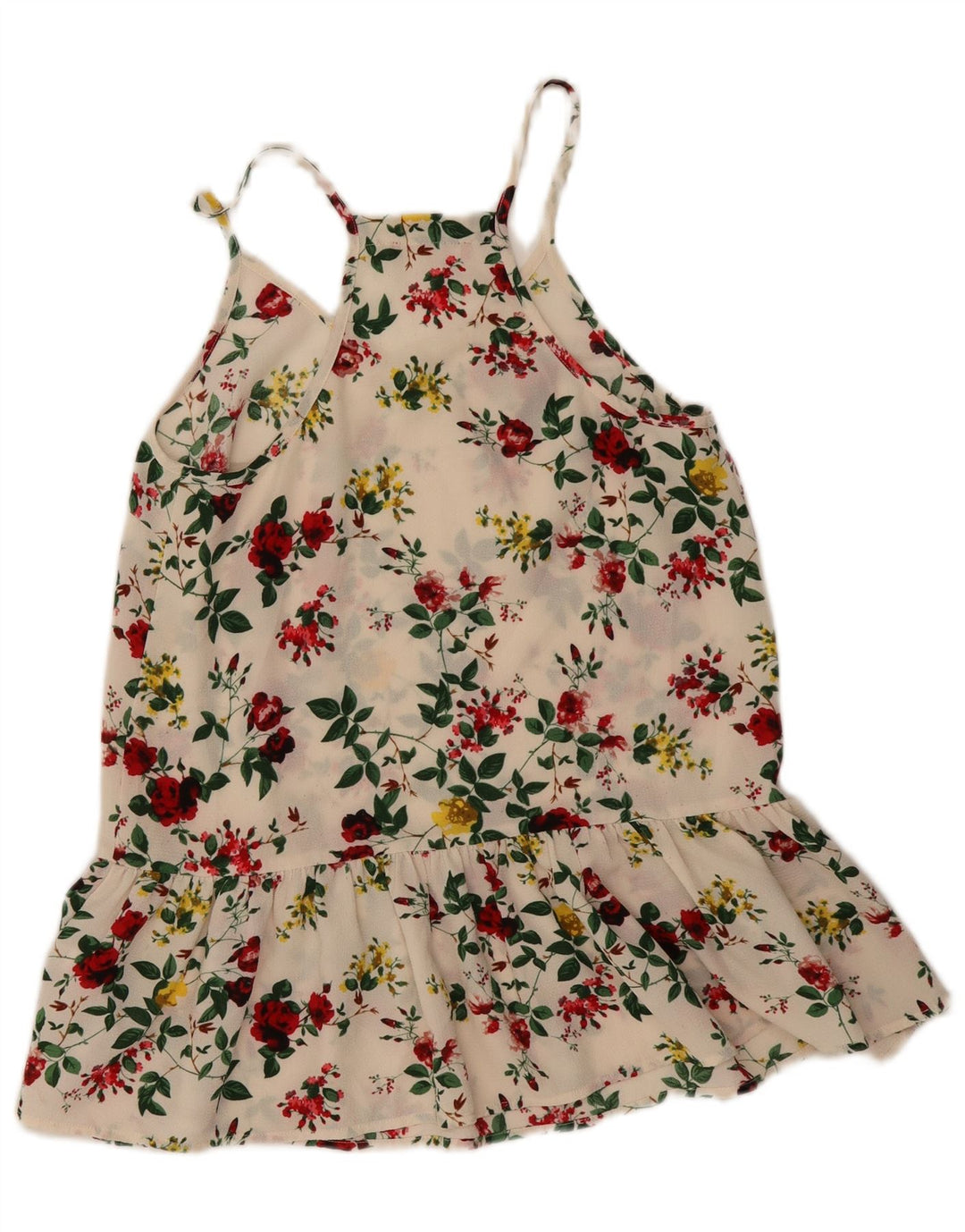 Guess prendisole da donna UK 6 XS poliestere floreale bianco sporco