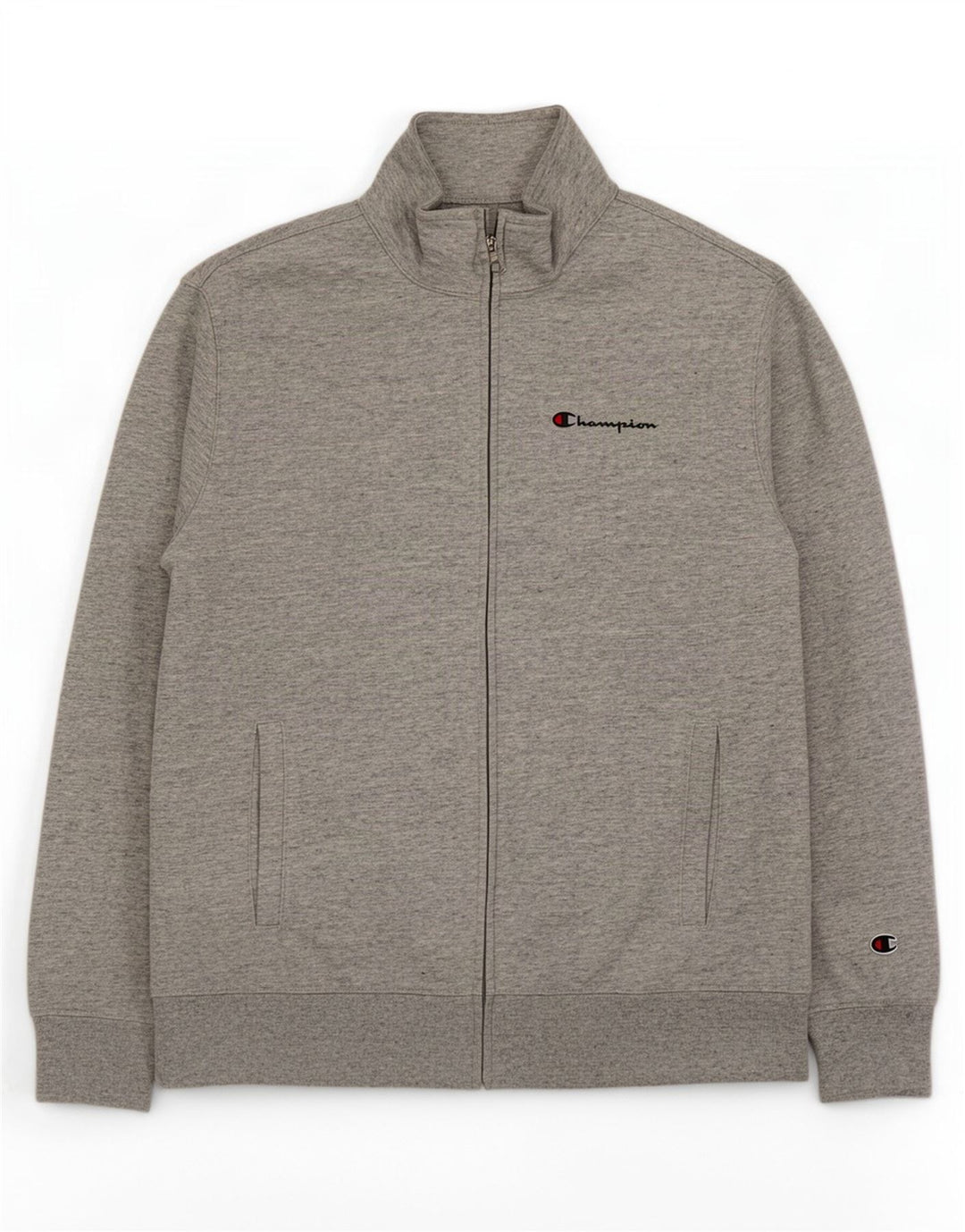 Giacca da tuta da uomo Champion in cotone chiazzato grigio medio