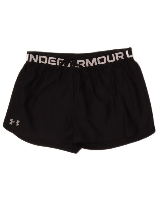 Pantaloncini sportivi Under Armour per ragazze con grafica rilassata, 11-12 anni, grandi, neri