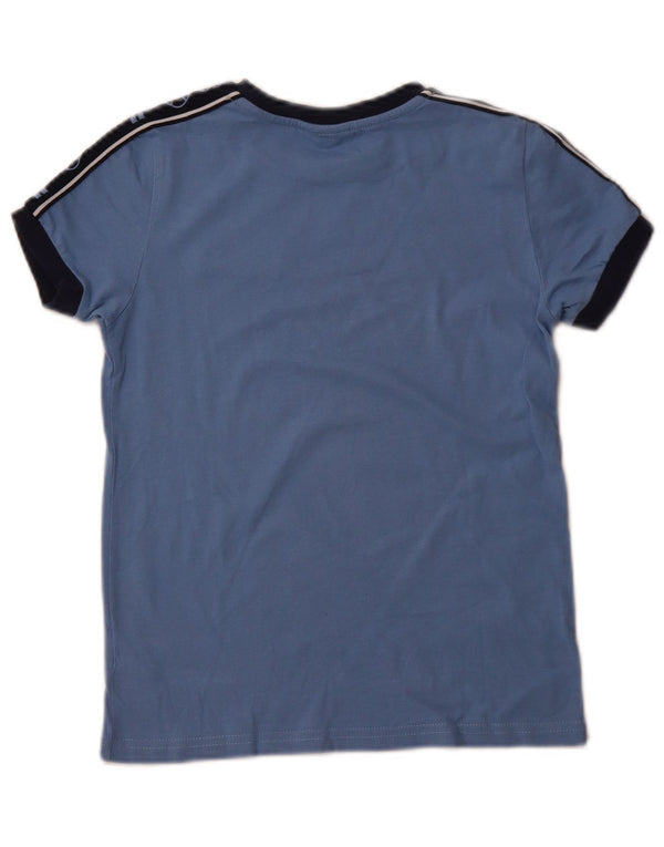 ELLESSE T-shirt grafica per ragazzi 8-9 anni in cotone blu