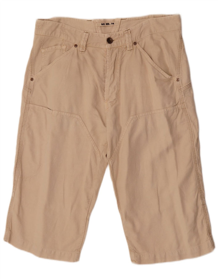 Pantaloncini chino da uomo Gas W33 in cotone beige medio
