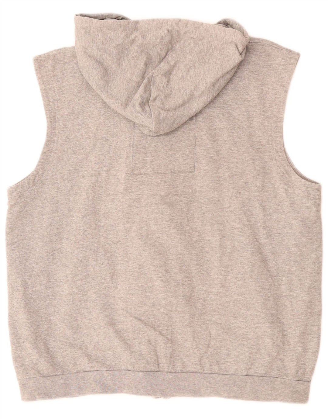 Maglione con cappuccio e zip senza maniche NIKE da uomo UK 39/41Cotone grigio medio