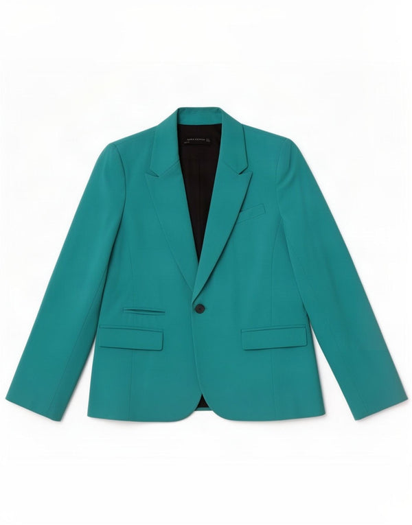 Giacca blazer a 1 bottone da donna Zara UK 14 grande turchese