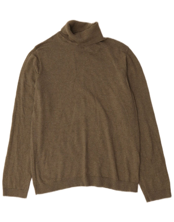 Maglione maglione collo alto per ragazze Zara 13-14 anni cotone kaki