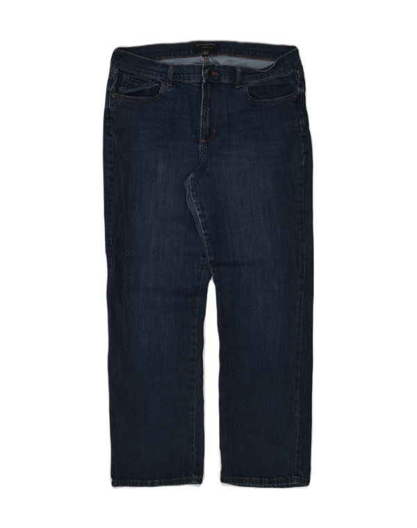Jeans dritti da donna BANANA REPUBLIC UK 14 Large W32 L29 Cotone blu