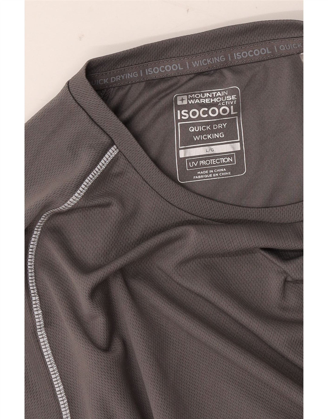 MOUNTAIN WAREHOUSE T-shirt IsoCool da uomo grande grigia