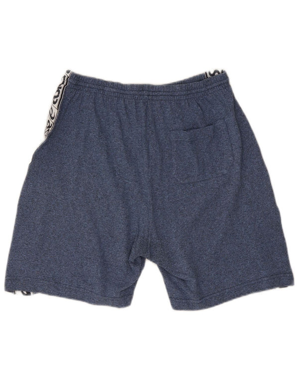 Pantaloncini sportivi con grafica ASICS da uomo XL in cotone screziato blu