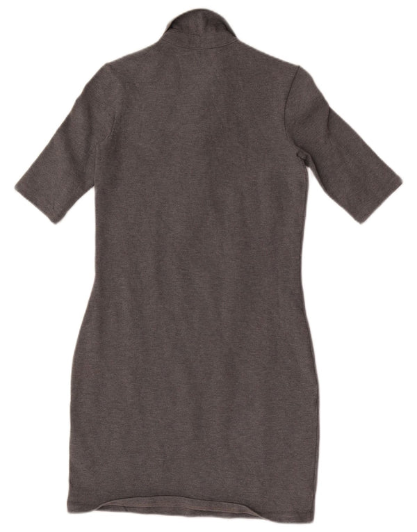 Abito polo da donna slim fit Lacoste taglia 32 XS cotone chiazzato grigio