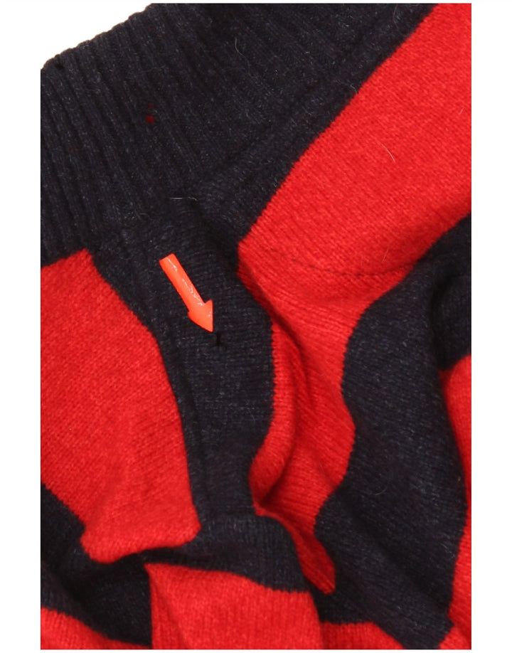 Paul & Shark Maglione da uomo con collo con zip da yachting, maglione a righe blu navy medio