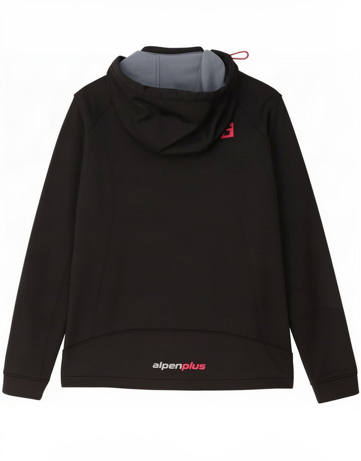 Giacca a vento con cappuccio da donna Alpen Moden UK 18 XL poliestere nero