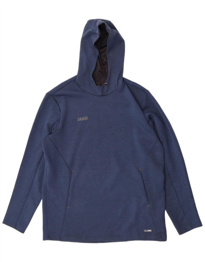 Maglione con cappuccio da uomo Jako XL blu navy in poliestere