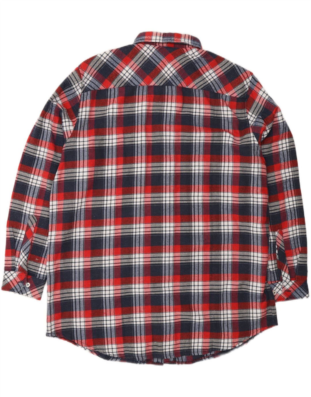 REWARD Camicia in flanella da uomo UK 39/40 Cotone a quadri rosso medio