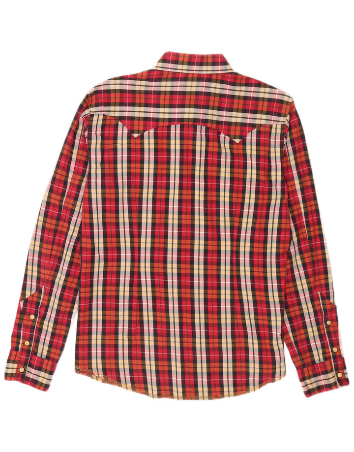 Camicia in flanella da uomo Lee XL a quadri rossi