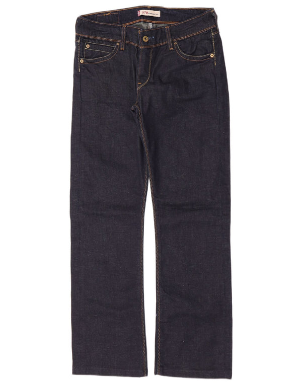 Jeans dritti Levi's 570 da donna W32 L31 cotone blu navy