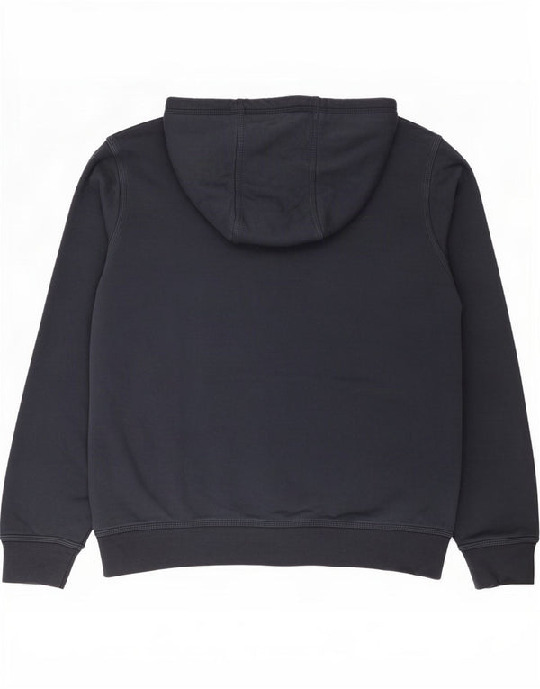Felpa con cappuccio da uomo Nike, cotone medio blu navy