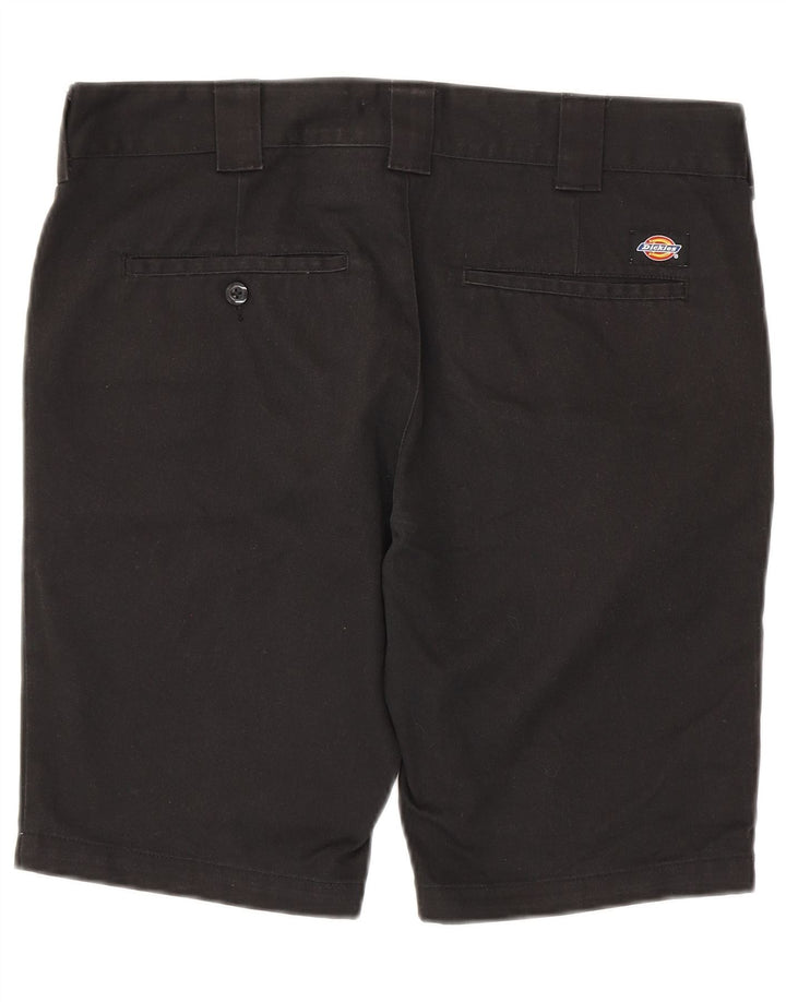 Pantaloncini chino slim fit da uomo Dickies W33 grandi in poliestere nero