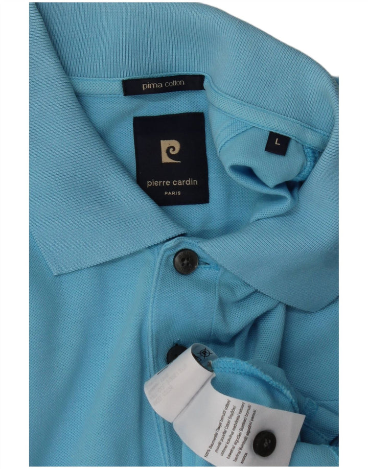 PIERRE CARDIN Polo Uomo Large Blu Cotone